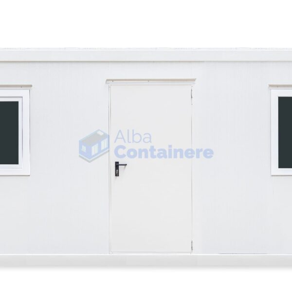 container birou alba 6metri 2geamuri alb