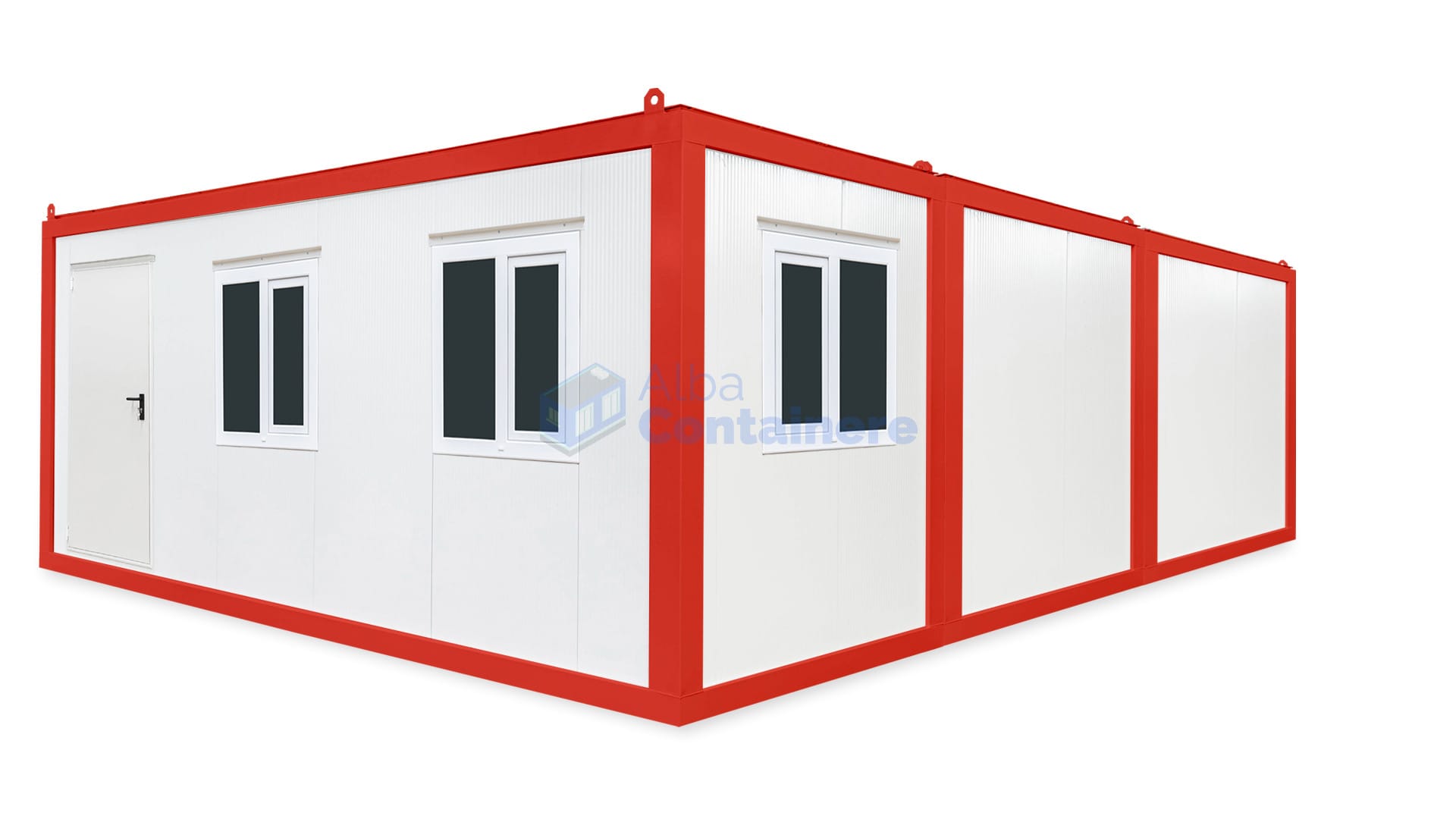 container modular alba 6x72m rosu