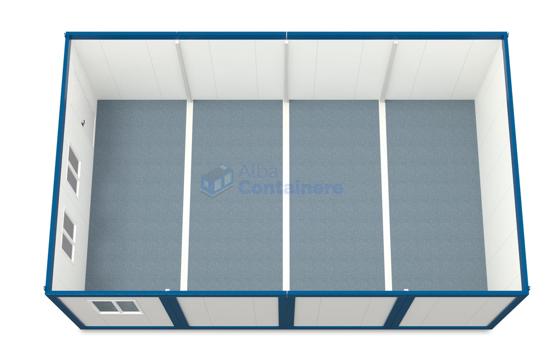 container modular alba 6x96m albastru2